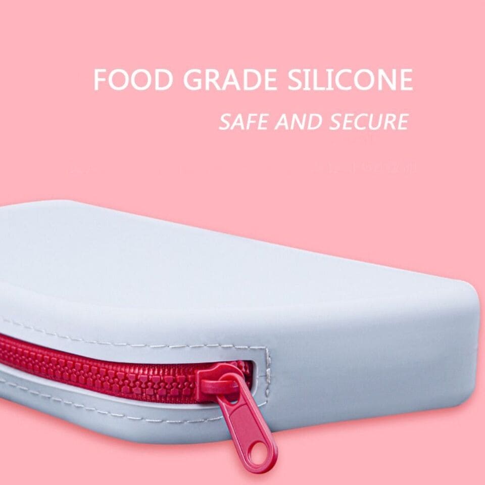 Silicone Travel Cosmetics Pouch, Square Silicone Storage Bag, Multifunctional Zipper Storage Bag, Portable Digital Waterproof Organizer Silicone Travel Cosmetics Pouch, Square Silicone Storage Bag, Multifunctional Zipper Storage Bag, Portable Digital Waterproof Organizer